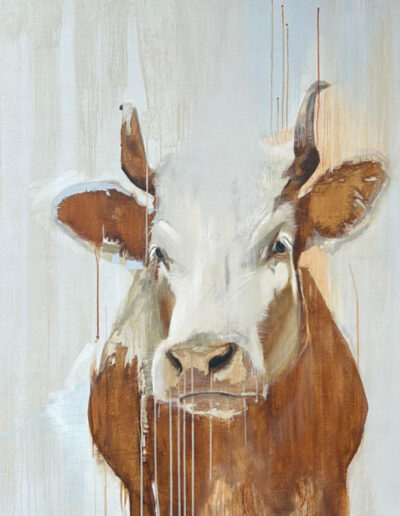 Schilderij van Saskia van Dijk, 'I am your Friend', uit de collectie van Galerie Aan de Amstel in Naarden.