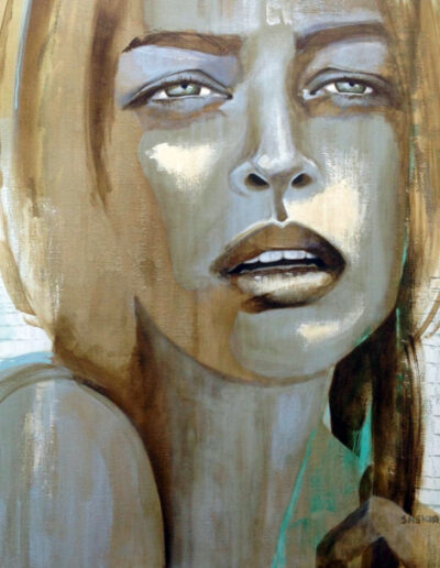 Schilderij van Saskia van Dijk, 'Sensual', uit de collectie van Galerie Aan de Amstel in Naarden.